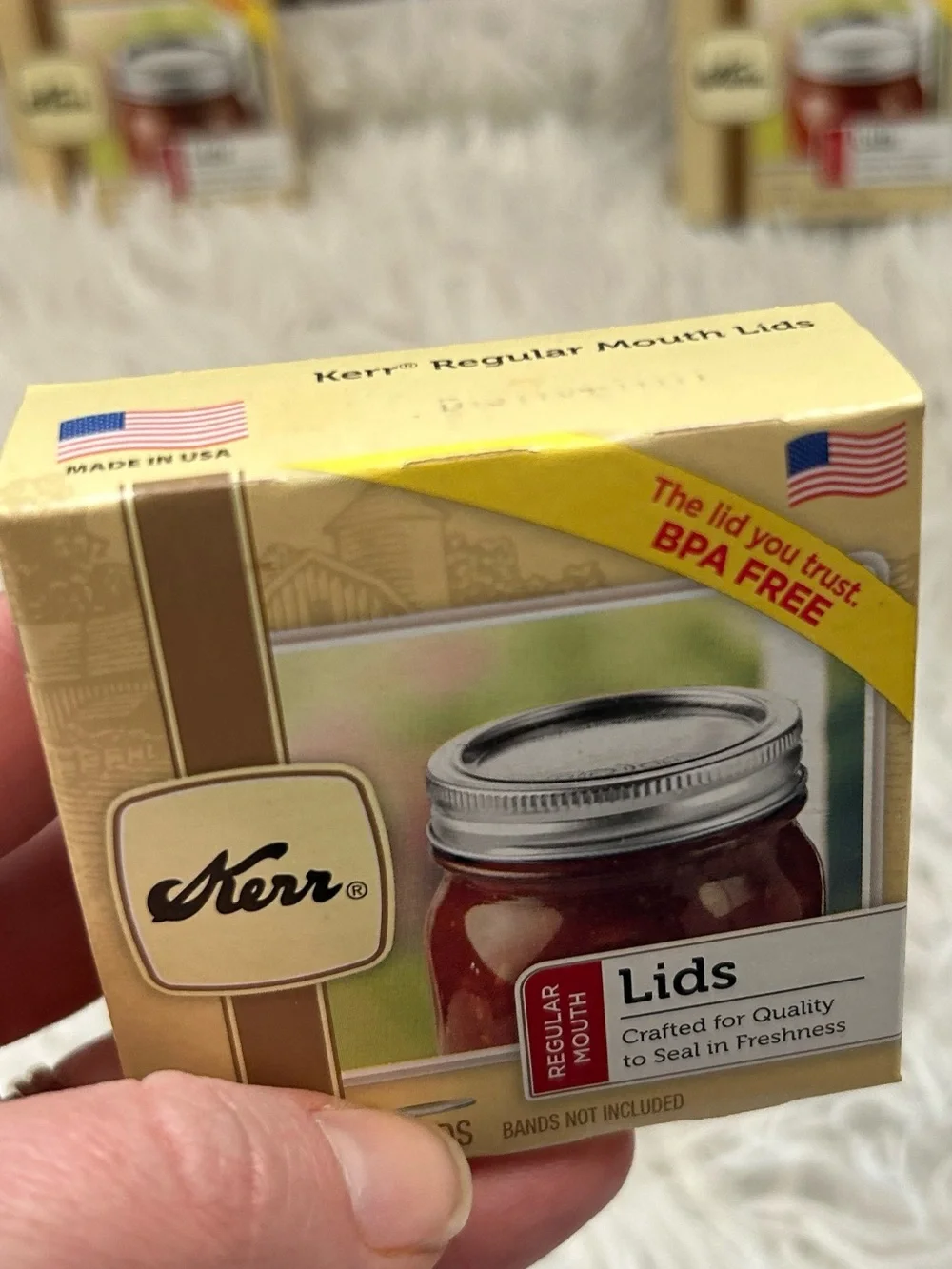Kerr Ball Regular Mouth Home Canning Lids Three Packages One is NEW